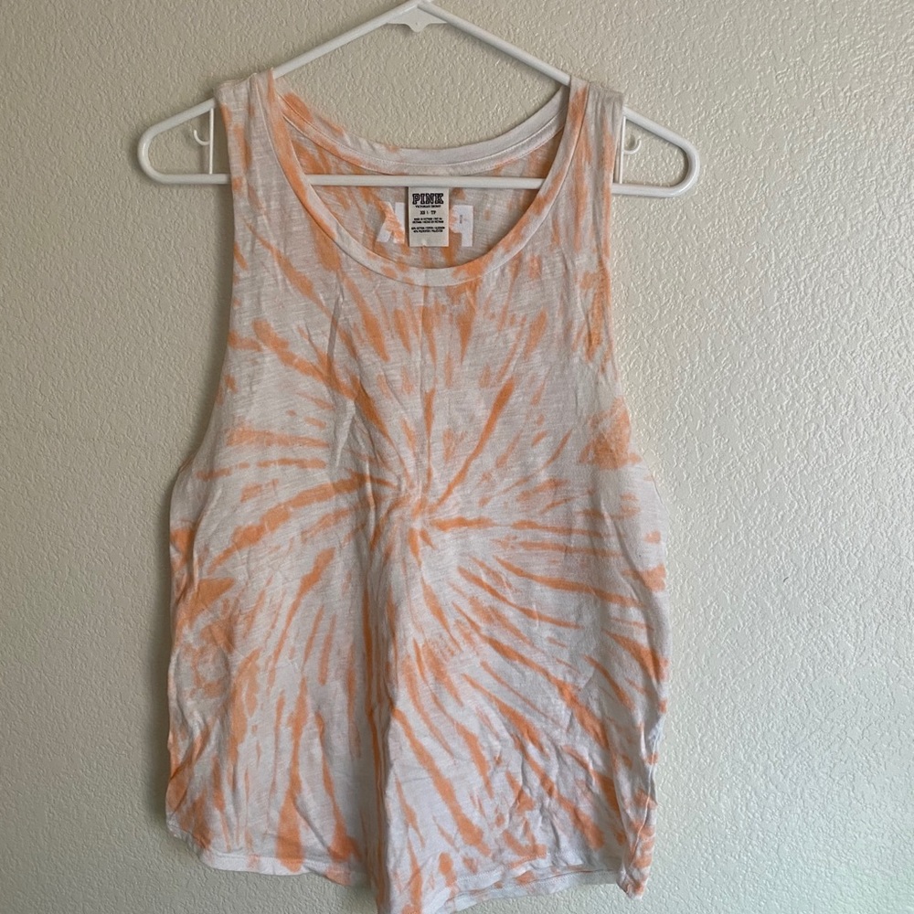 PINK tie dye tank top